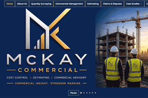 Mckay Commercial Ltd website homepage preview